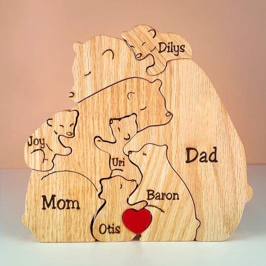 Personalizované dřevěné puzzle: jedinečná rodinná památka