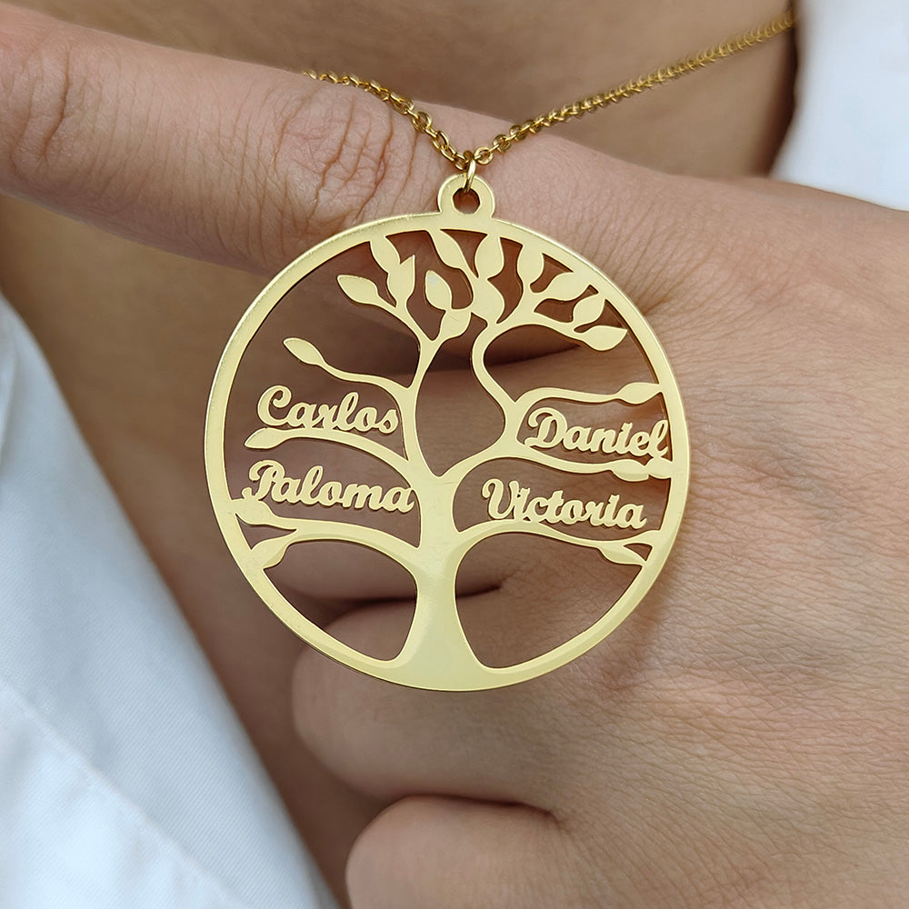 COLLANA ALBERO DELLA VITA FINO A 13 NOMI