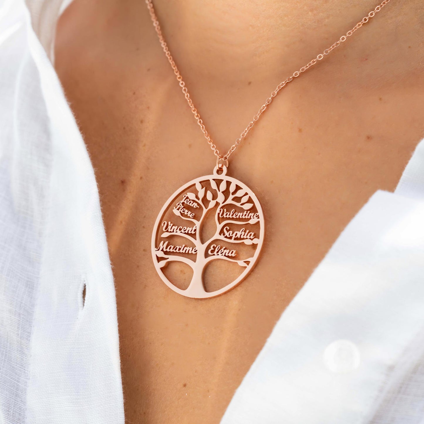 COLLANA ALBERO DELLA VITA FINO A 13 NOMI