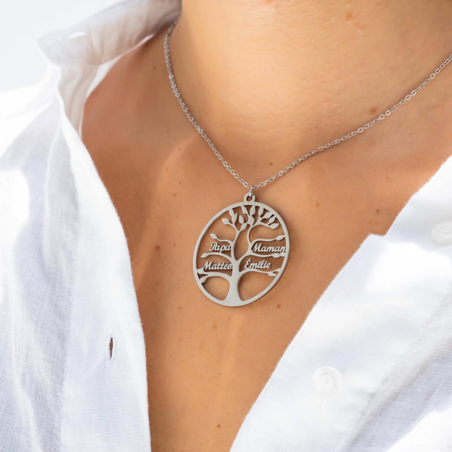 COLLANA ALBERO DELLA VITA FINO A 13 NOMI