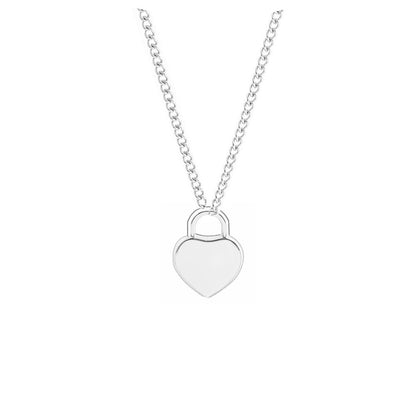 Initial heart pendant necklace