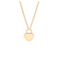 Initial heart pendant necklace